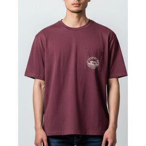Tofino Surf Shop Men's Maroon Graphic T-Shirt